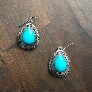 Silver & Turquoise Earrings
